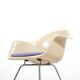 4 chaises longues Eames DAX en fibre de verre avec revêtement violet par Herman Mille