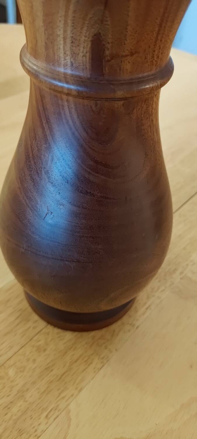 Wooden vase