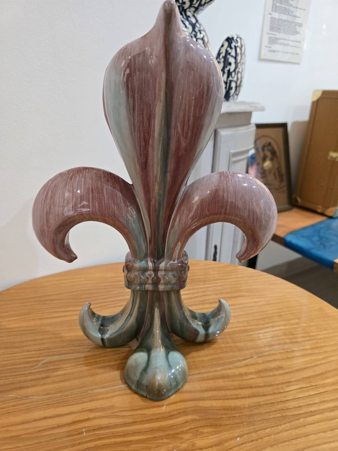 Pair of glazed ceramic vases