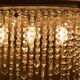 Plafonnier minimaliste à franges en verre
