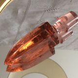 Art deco 1960s pink glass carafe