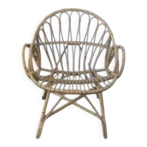 Fauteuil en osier