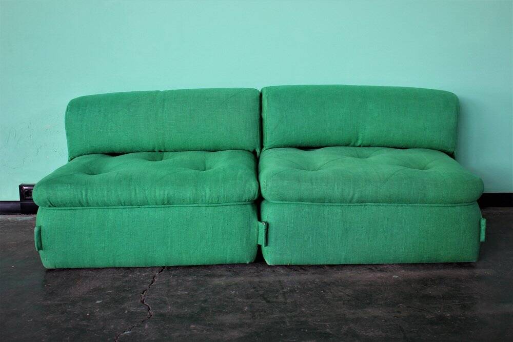Modular sofa, Italy, 1980s, set of 2