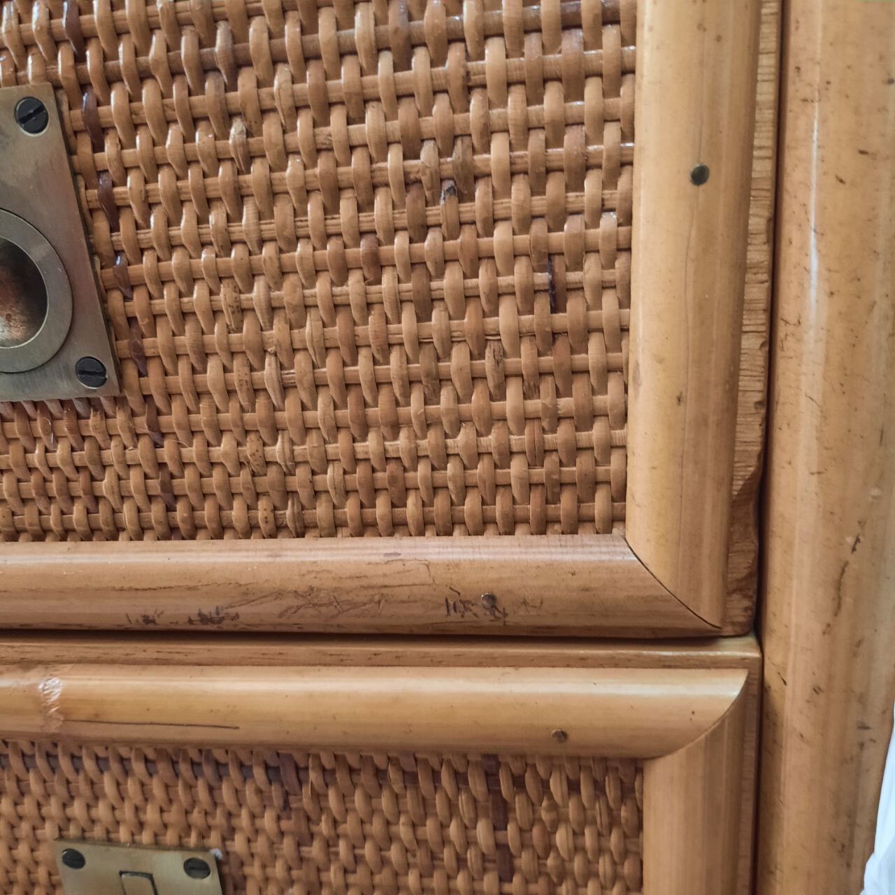 Vintage bamboo bedroom, Dal vera, wicker