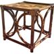 Glazed honey-colored bamboo coffee table Pier Import 1980