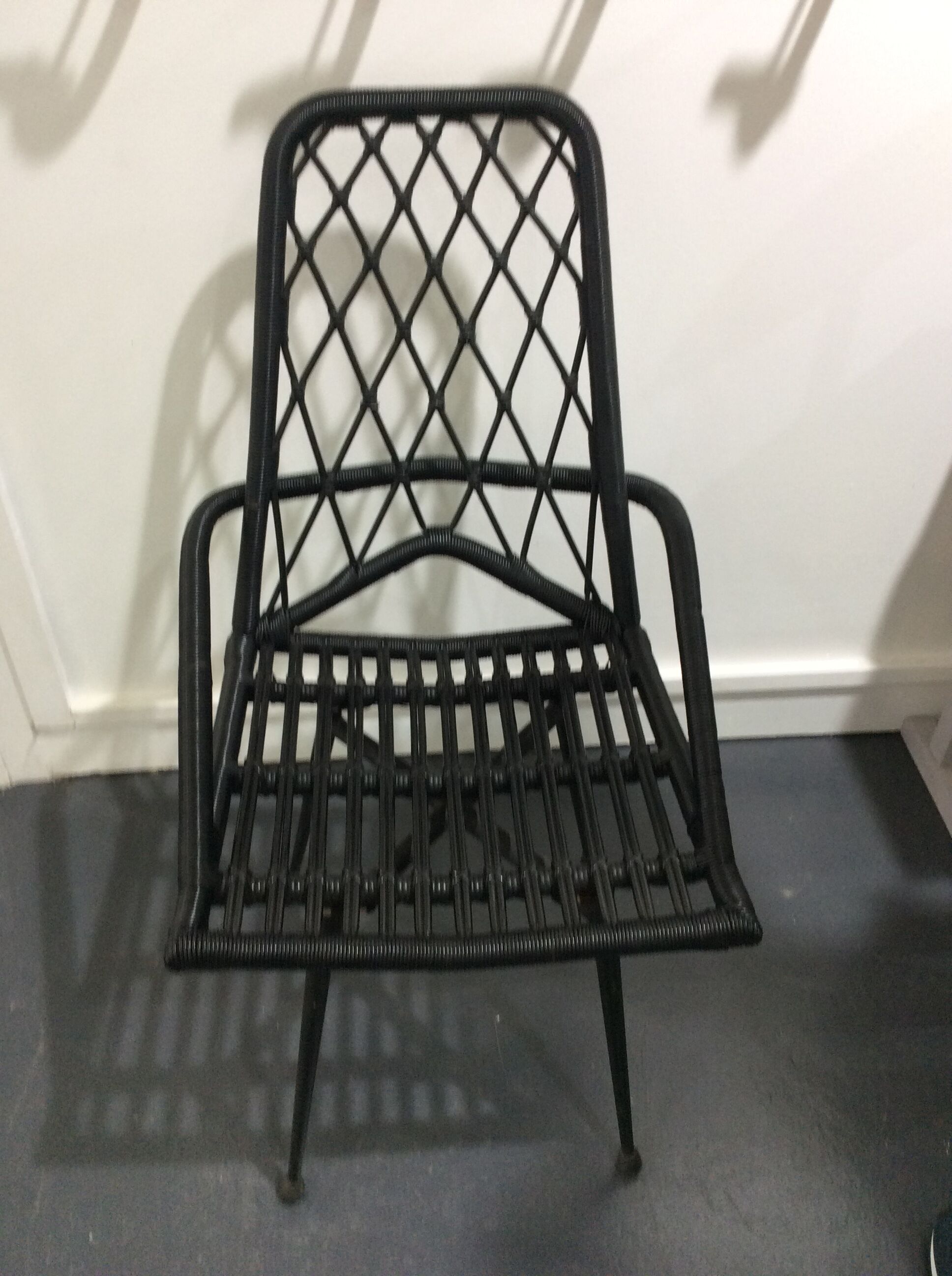 Chair rattan and scoubidou