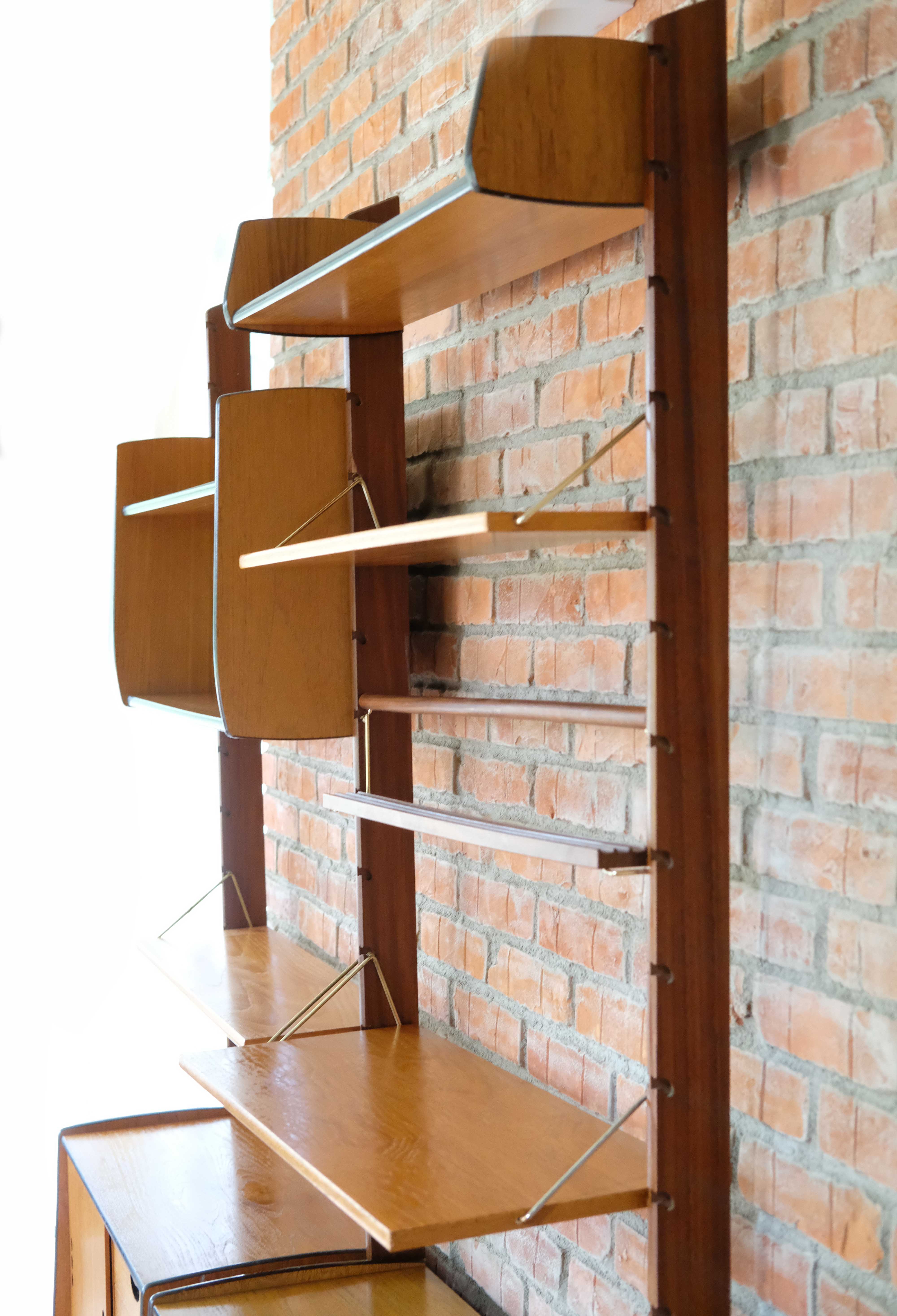 Wall Unit by John Texmon and Einar Blindheim, System Ergo, 2 Modules, Norway 1960's