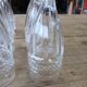 6 flutes in thick chiseled glass