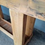 Brutalist console 120 cm solid wood