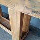Console brutaliste 120 cm bois massif
