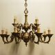 Bronze chandelier, Mazarin style, 12 lights, mid-19th century.