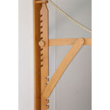 Adjustable Scandinavian wooden wall lamp