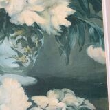 Oil on canvas peonies 1950