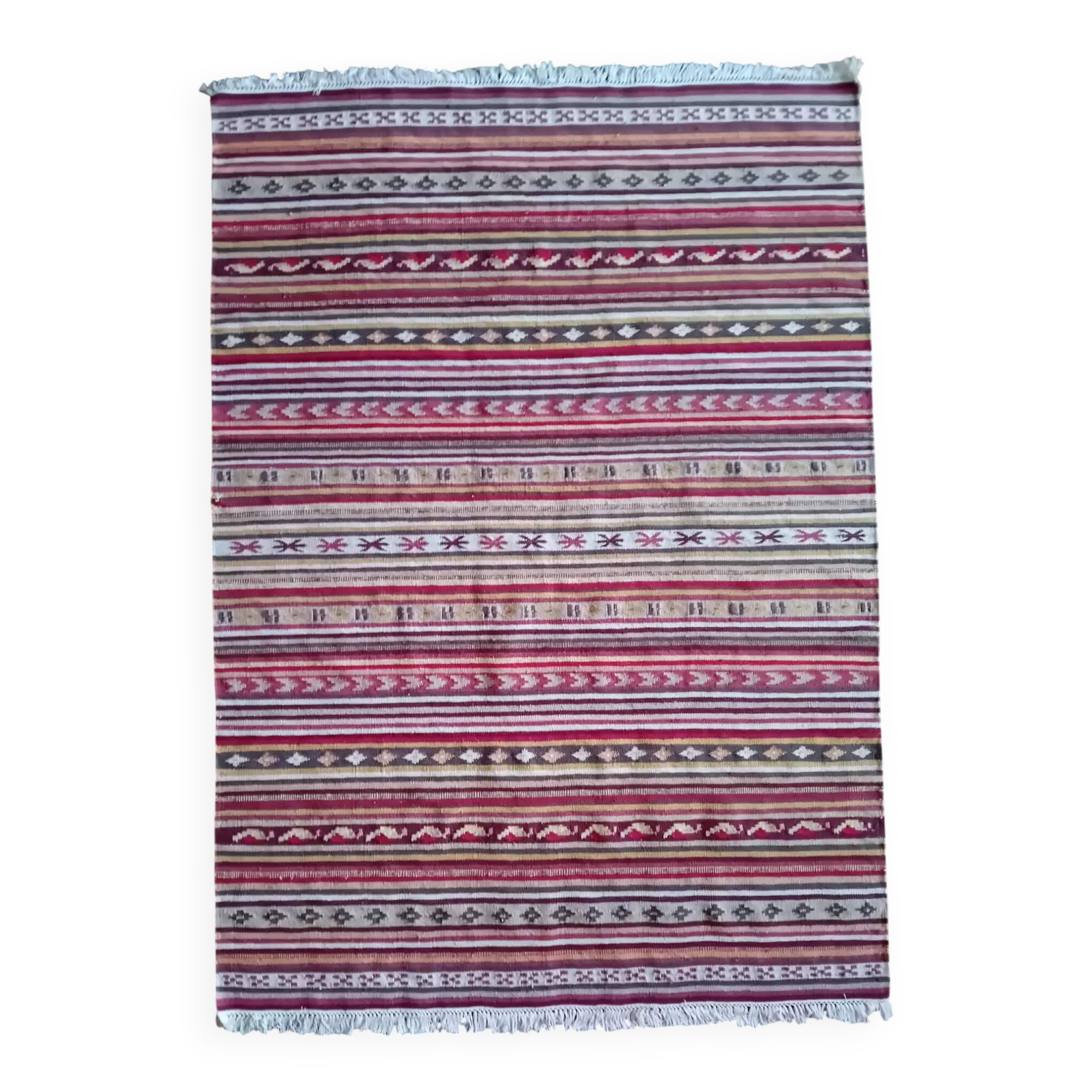 Handmade Indian Kilim 200x142cm