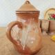 Vintage stoneware 8 mazagrans teapot and milk jug set
