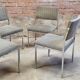 Set of four vintage armchair chairs