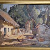 Tableau ferme ensoleillé