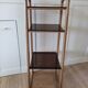 Scandinavian shelf in wood and plexiglass 70s