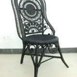 Chaise en rotin peacock