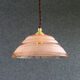 1950s style antique pink glass pendant light