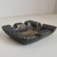 Brutalist bronze ashtray or pocket tray / 70s / vintage / artisanal work / Mid-Century / France / 20th century