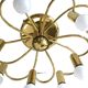 Brass suspension Mid-century 10 arms by Honsel Leuchten