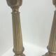 Pair antique bronze candlesticks