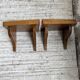 Paire de chevets muraux modernistes constructivistes