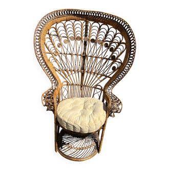Emmanuelle armchair in rattan