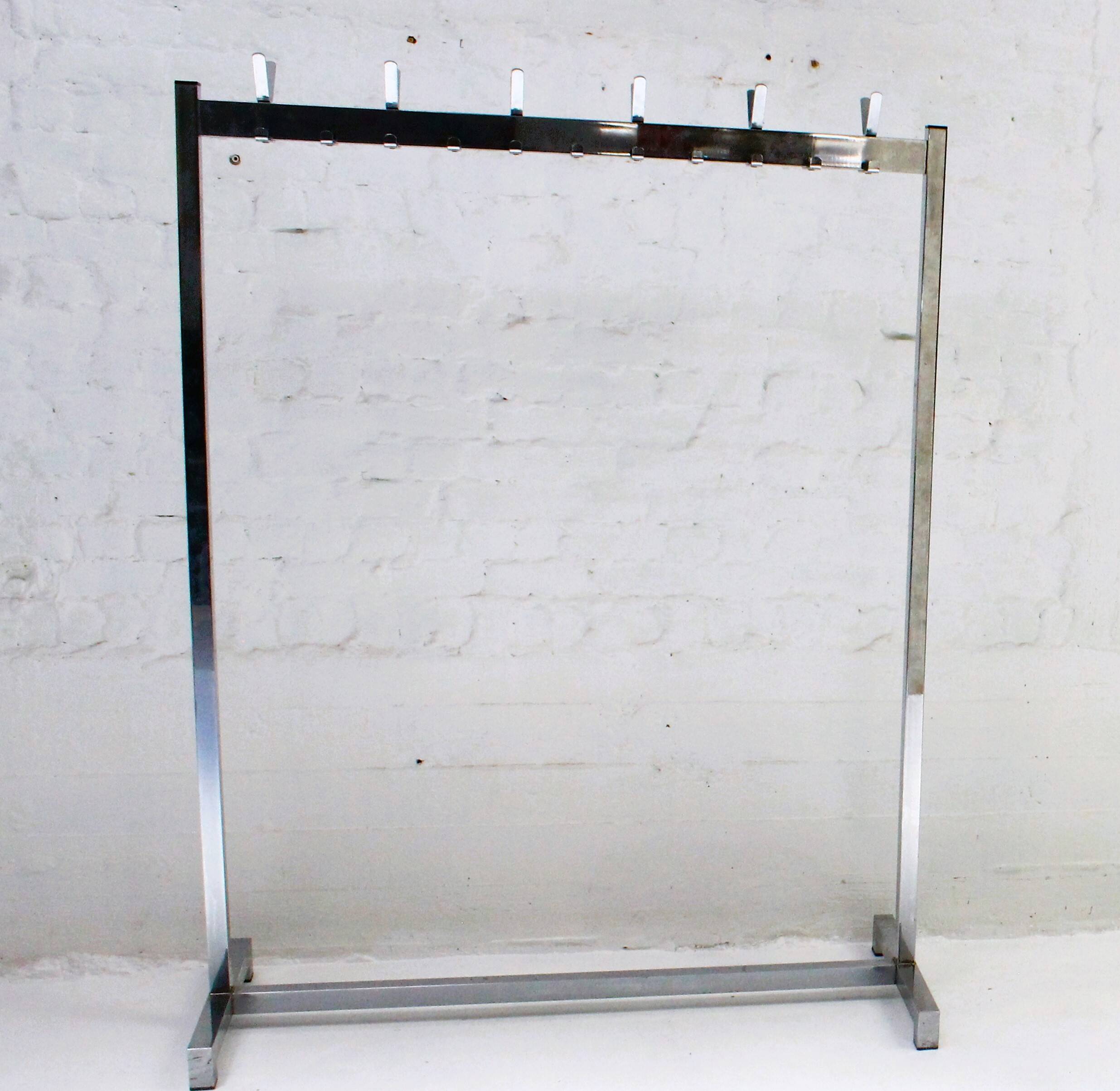 Vintage Chrome Coat Rack