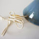Vintage blue sandstone lamp 1960