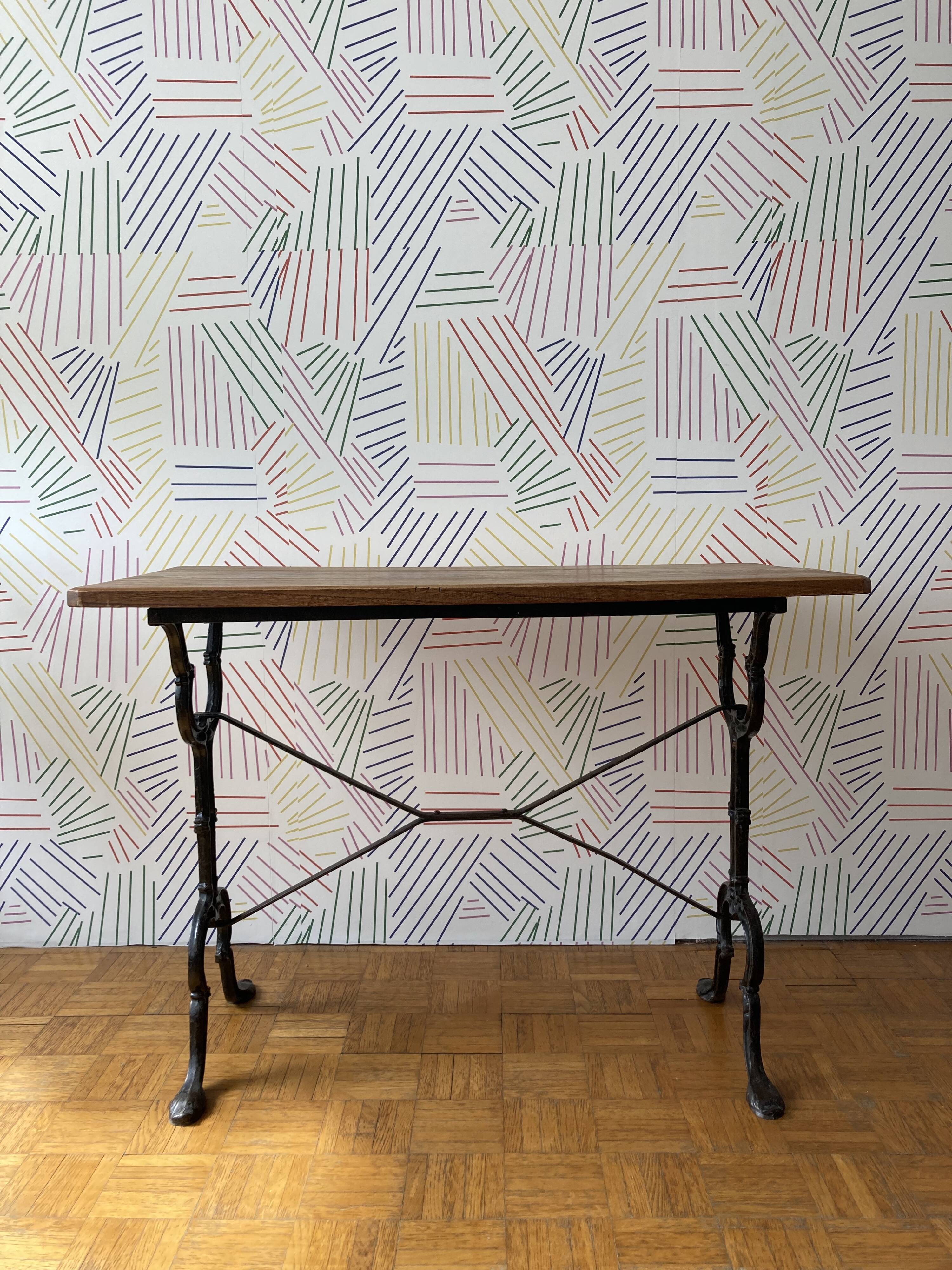 Solid wood bistro table