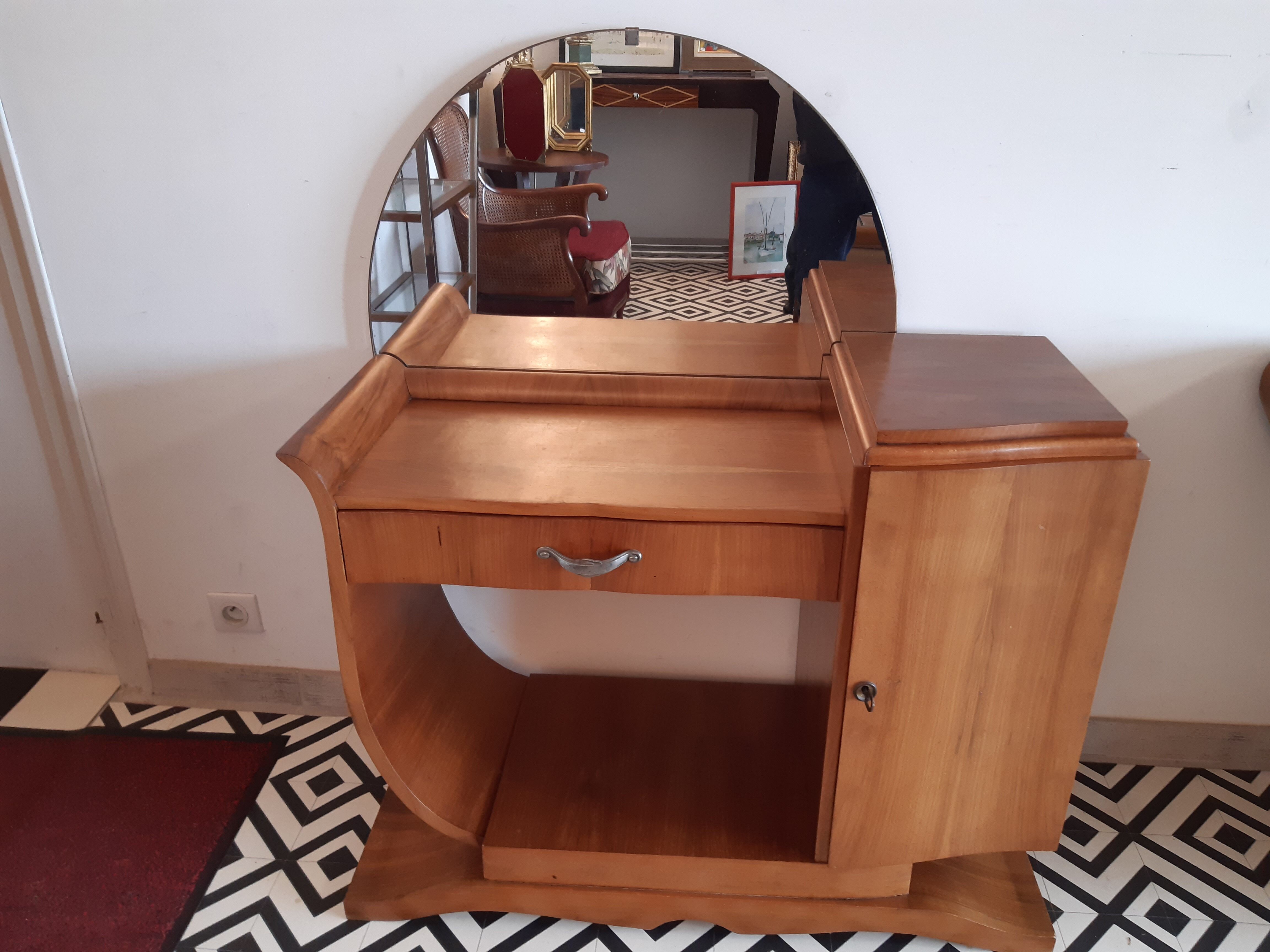 Desk console hairdresser art deco