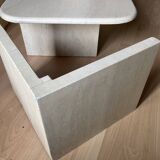 70s travertine nesting tables