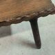Small vintage coffee table made of solid wood.