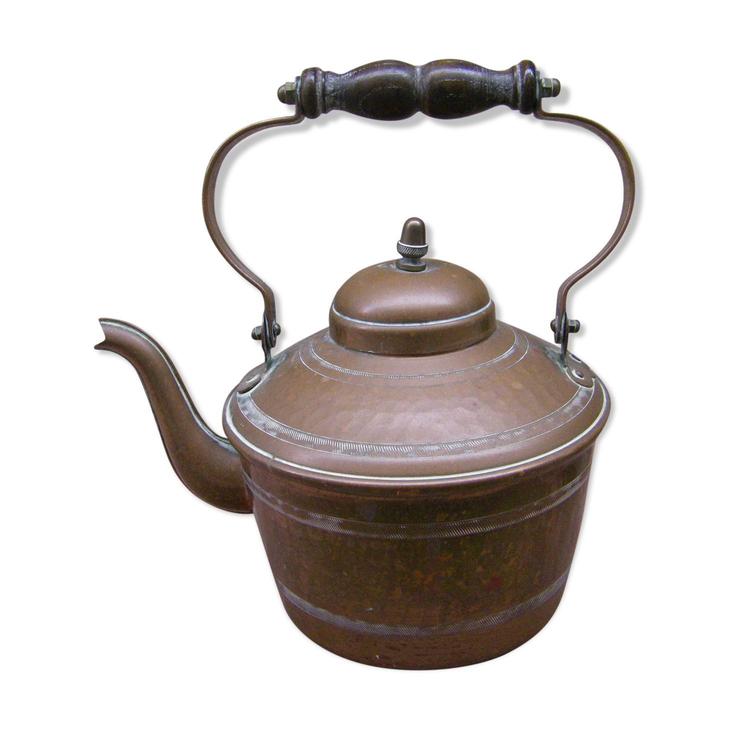 Vintage copper teapot
