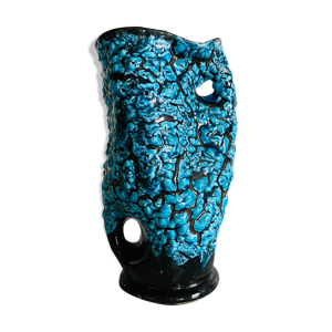 Vase turquoise émaux des glaciers