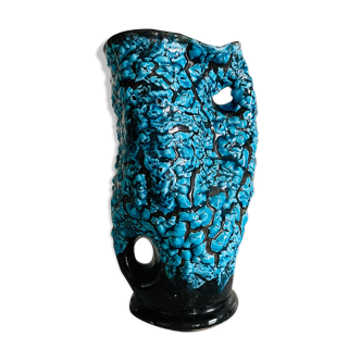 Vase turquoise "émaux des glaciers"