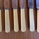 6 English stainless steel knives Fleming and sons Circa 1950