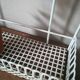 Open metal shelf