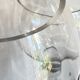 Duo of xl tealight holders in vintage crystal