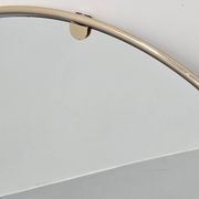 Italian 1960s solid brass wall mirror with original patina – Milan nightlife provenance