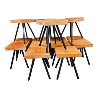 Set of 14 vintage stools