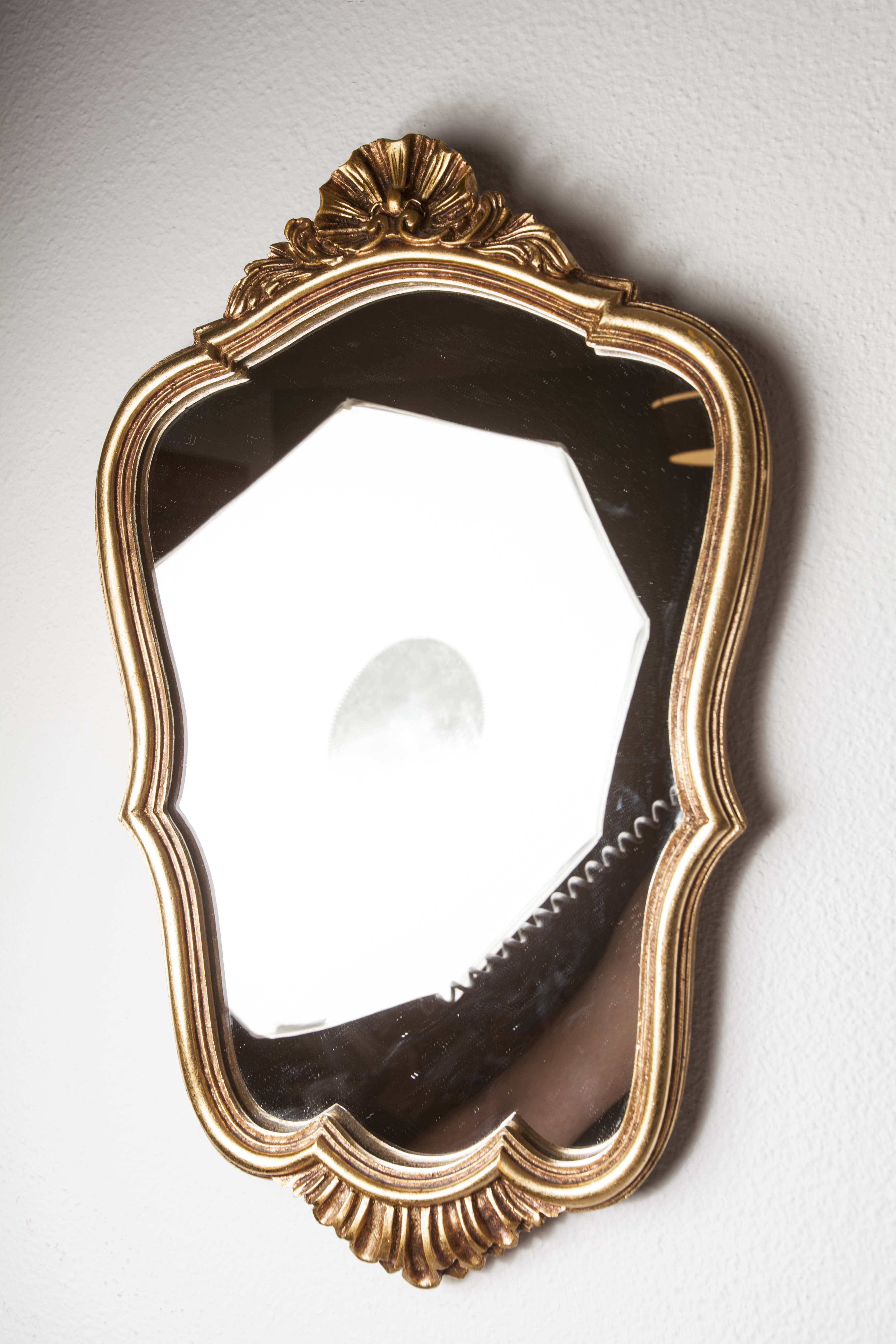 Golden mirror style Louis XV 30x46cm
