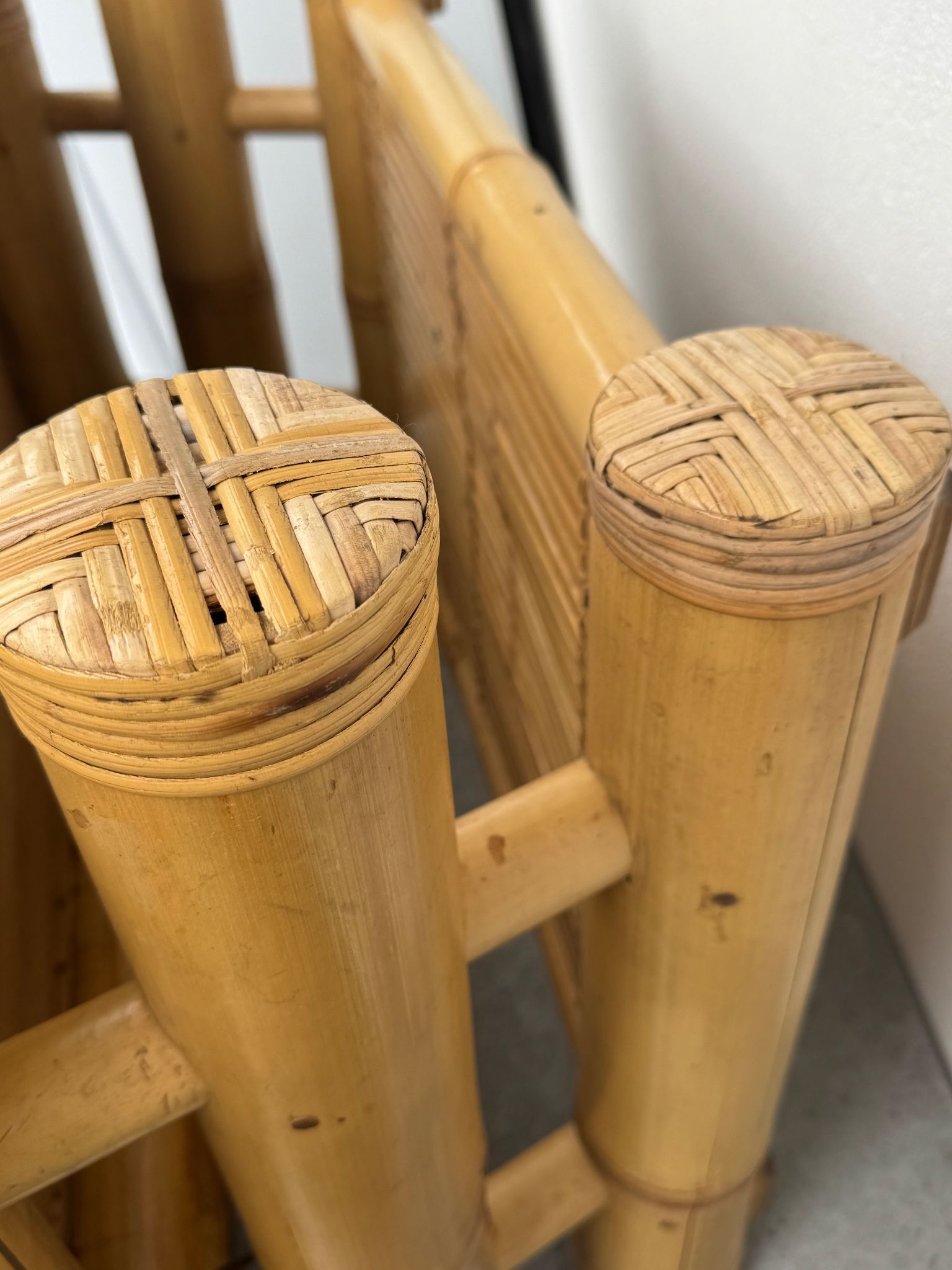 Vintage Bamboo Salon Table