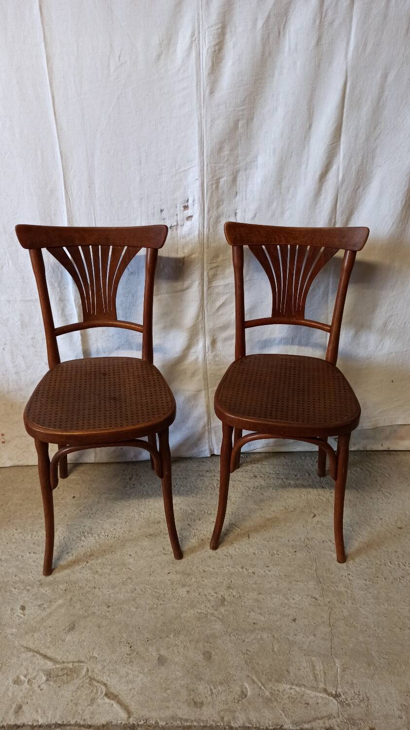 Pair of bistro chairs 1900 Jakob & Joseph Kohn Wien
