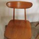 Set of 6 Hiller chairs, vintage bistro