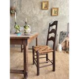 Pair of straw chairs