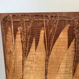 Pair of sconces in vegetable leaves