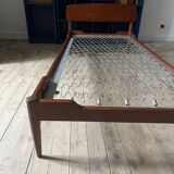 Lit en teck de Henri Lancel des années 50-60